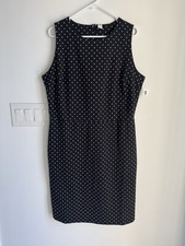 Old Navy Sleeveless polka dot sheath dress Women’s XL Tall NEW