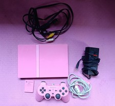 Rare Playstation 2 Slim Pink Edition Free Region PAL/NTSC