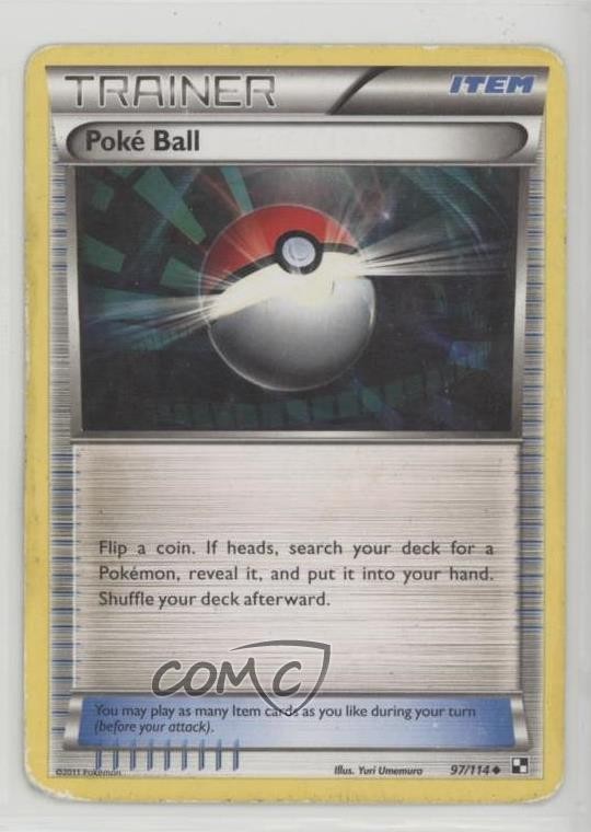 Poke Ball Pokemon Black & White Base Set #97