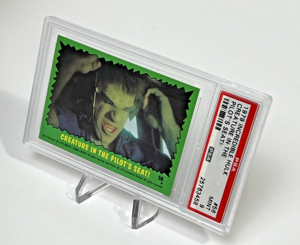 1979 Topps the Incredible Hulk Creature in the Pilots Seat #56 - PSA 9 - Image 2 of 4