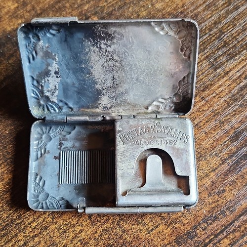 Brown-Forman Old Forester Whiskey Silver Advertising Stamp Holder 1892