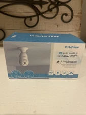 LaView 4MP Bulb Security Camera 2.4GHz, 360° 2K, Motion, Alarm LV-PWL2-W - White