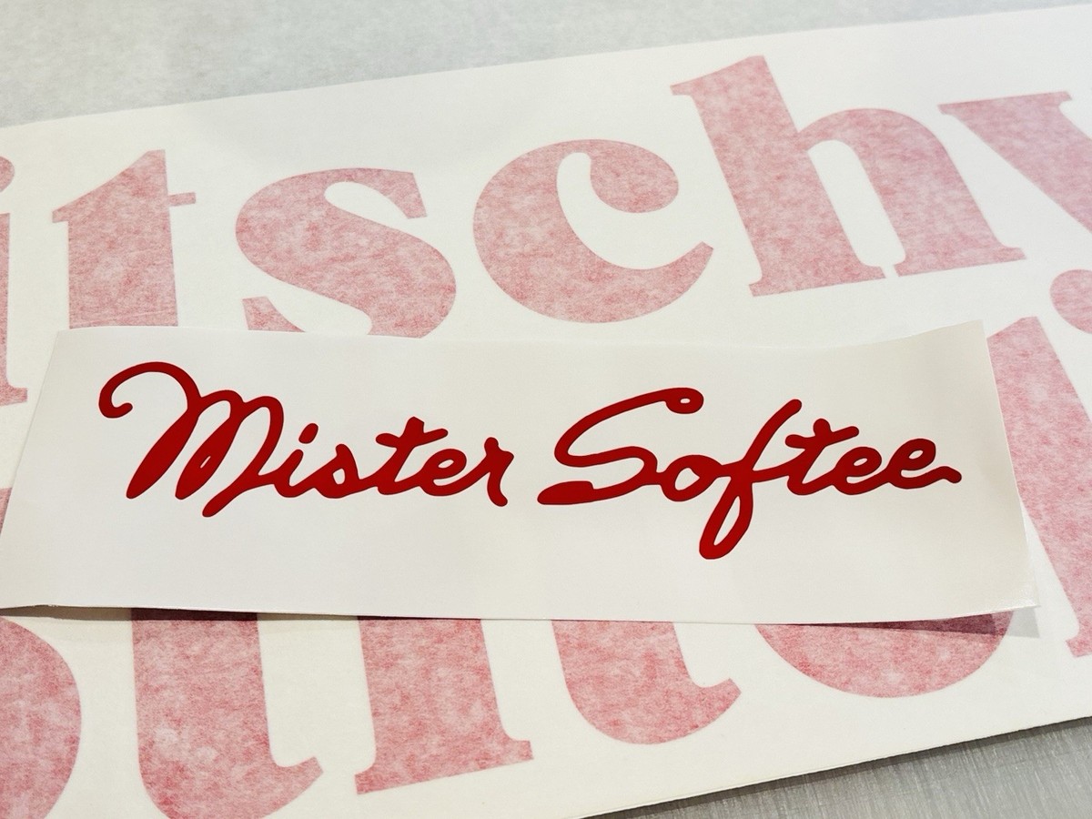 Mister Softee Logo Die Cut Vinyl Decal Ice Cream NYC Treat Trucks