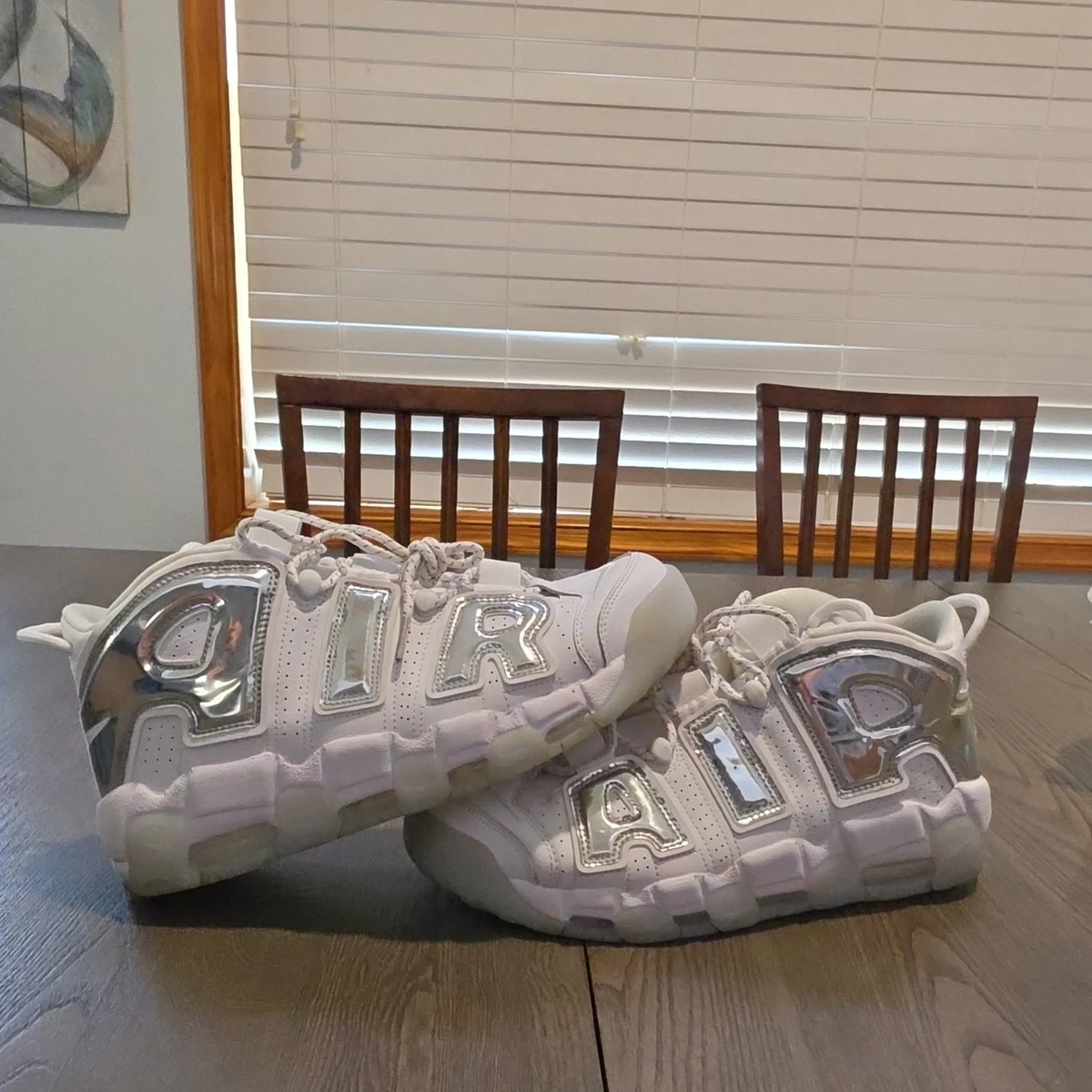 Nike Air More Uptempo White Chrome W for sale | eBay
