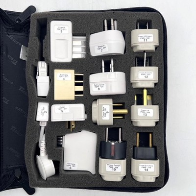 Targus World Travel Adapter Kit WPA031 International Power Plugs & Carrying Case