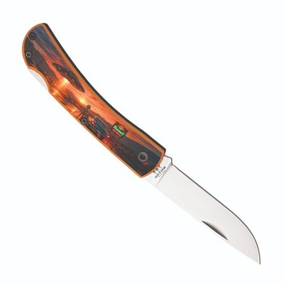 BEAR & SON CUTLERY USA ALUMINUM ROSWELL ALIEN UFO SMALL FARM HAND LOCKBACK KNIFE