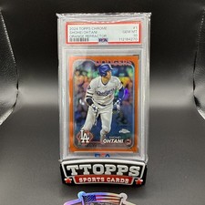 2024 Topps Chrome Shohei Ohtani Orange Refractor /25 PSA 10 Gem Mint Dodgers