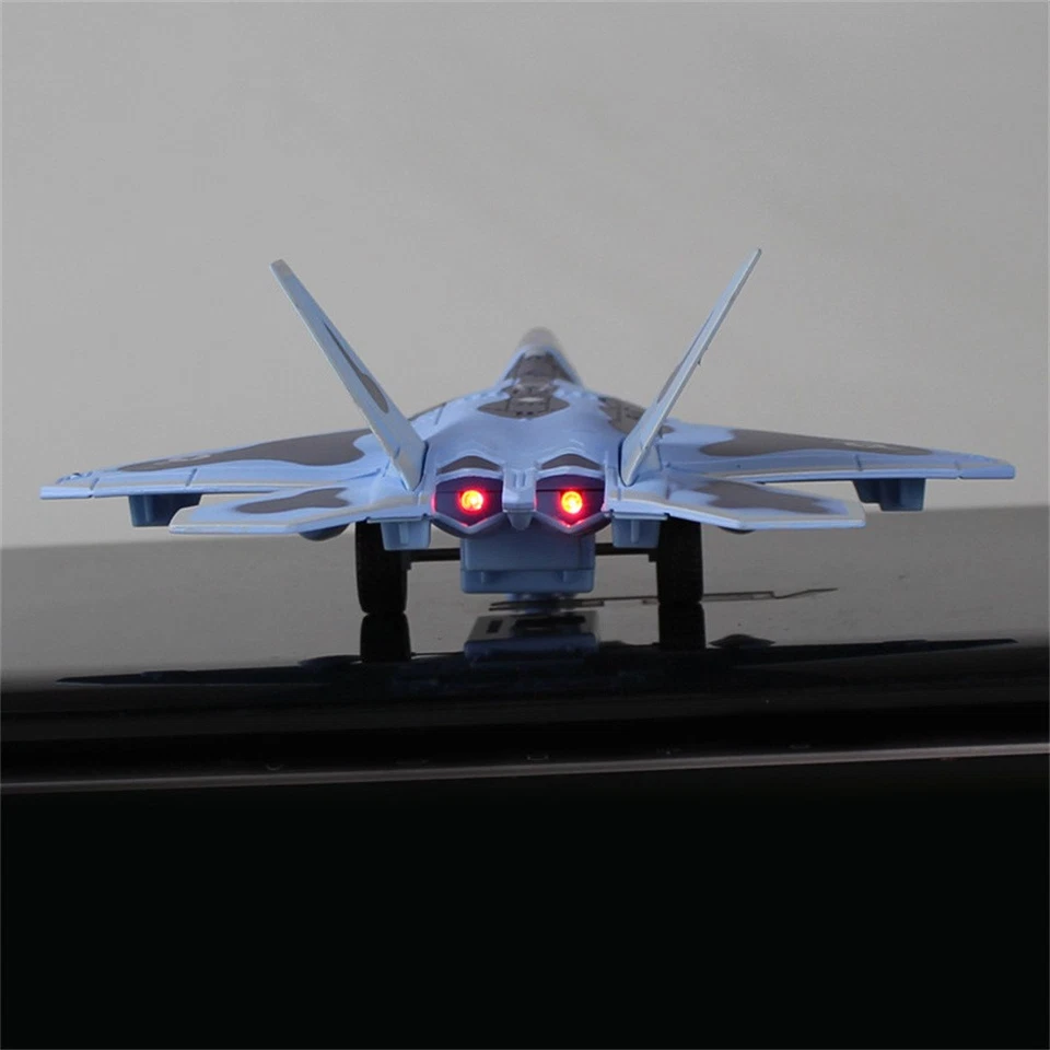 1/100 F-22 Sound Light Aviation Plane Military Fighter Aircraft Model Collection - Image 4 of 4