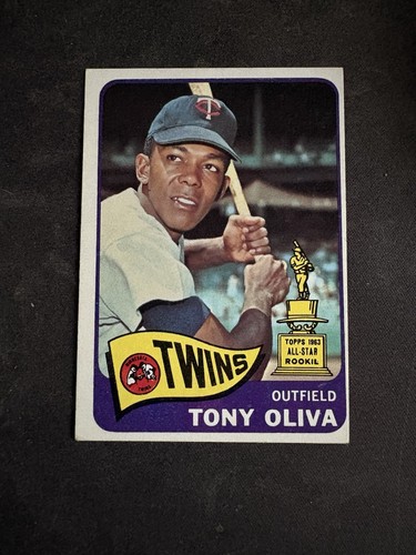 1965 Topps - Tony Oliva #340 Minnesota Twins HOF No Creases Great Color Sharp