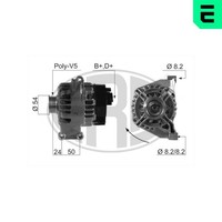 Lichtmaschine Generator Lima ERA 210660A FüR Fiat 14V Punto Stilo 500 500L Bravo