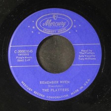 PLATTERS: remember when / love of a lifetime MERCURY 7" Single 45 RPM