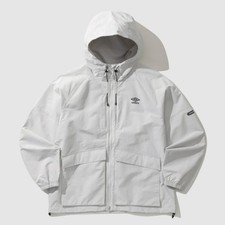Umbro Utility Hooded Windbreaker White Gray UP121CJK25