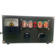 Metro 2033 Game Nixie Tube Table Clock with IN-12 Tubes Steampunk - Apocalypse