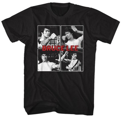 Bruce Lee Four Squares Black Icon Shirt