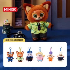  MINISO Zootopia Series doll Vinyl Plush Pendant Blind Box Figure Gift Toy