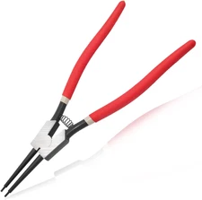 13-Inch Snap Ring Plier Heavy Duty External Circlip Pliers Straight Jaw Tip Diam