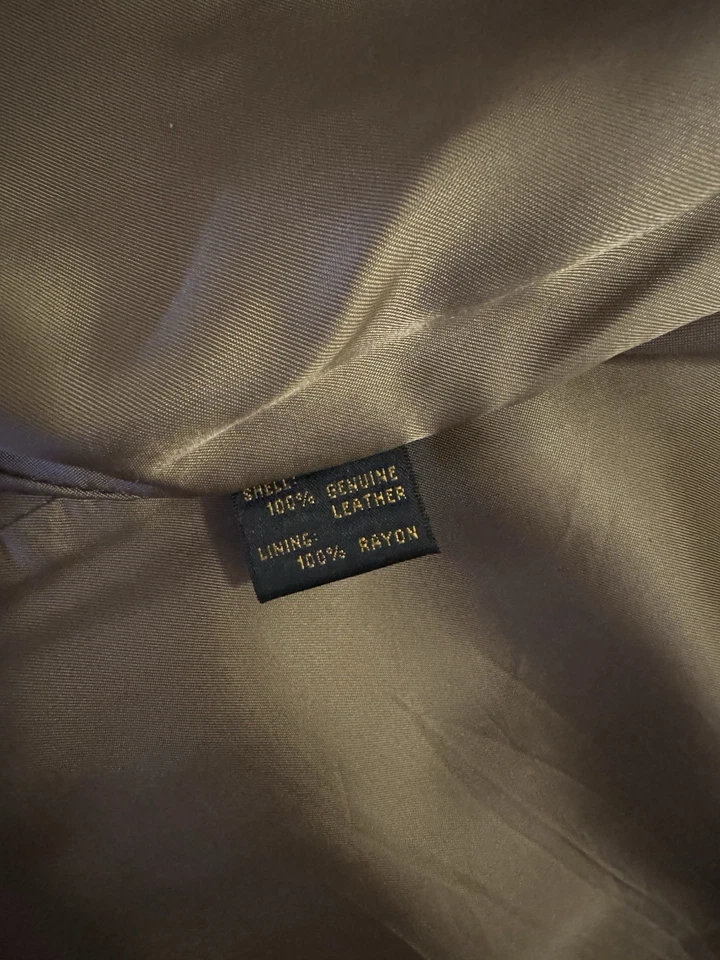 Chaqueta de cuero vintage Golden Bear Foto 3 de 3