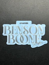 Crumbl X Benson Boone Merch Collab Sticker