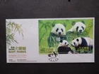 HONG KONG 2024 Welcome Giant Pandas Mini Sheet First Day Cover- P/M National