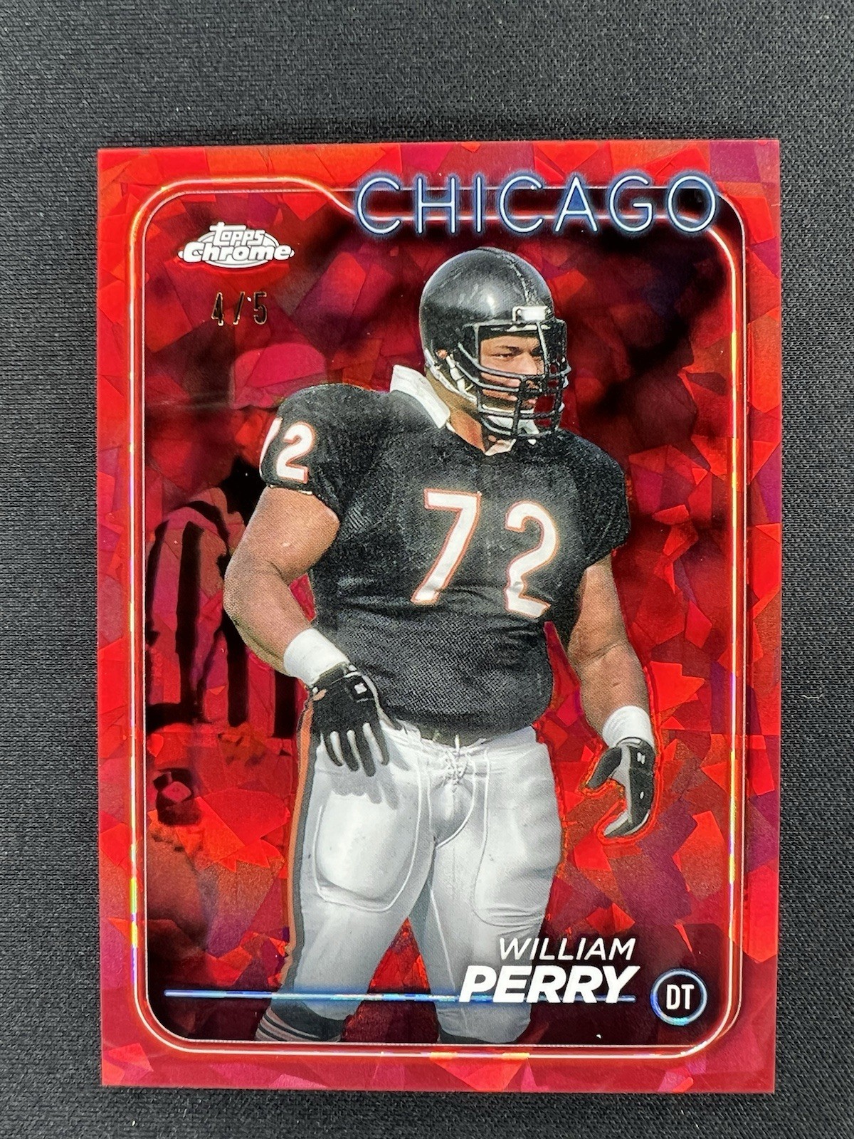 2024 Topps Chrome Sapphire William Refrigerator Perry Red /5 1st Edition