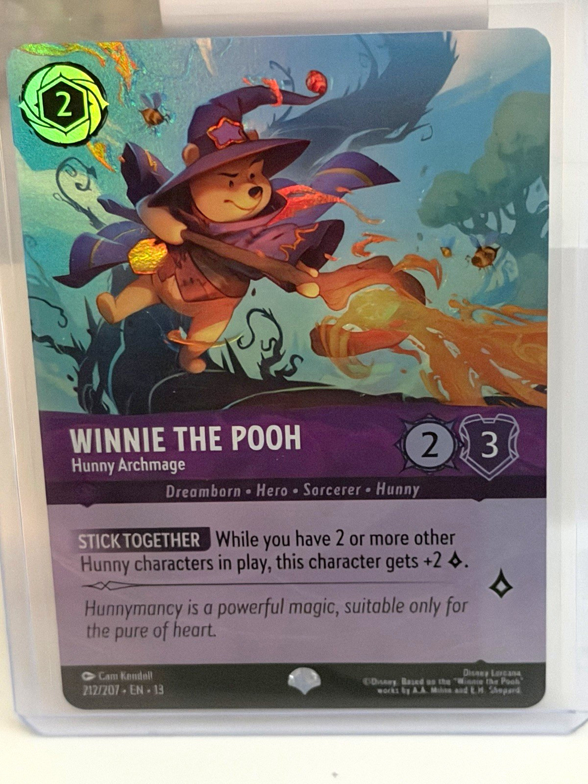 Ravensburger Winnie the Pooh - Hunny Archmage 212/207 Enchanted Foil English