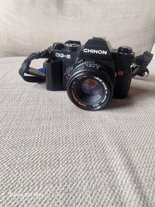Chinon CG-5 35mm Film Camera 50mm f1.9  lens Film Tested vgc Untested