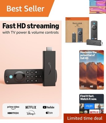 Stick HD newest model, free and live TV, Alexa Voice Remote, smart home contr...