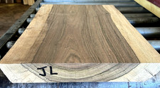 ONE THICK KILN DRIED BOCOTE WIDE NATURAL EDGE WOOD LUMBER SLAB 24" x 14" x 2" JL