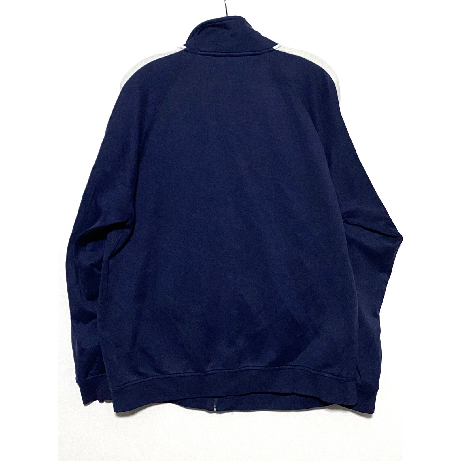 Giacca Track Logo Fila Full Zip Blu Navy Bianca Manica a Righe Uomo Large L