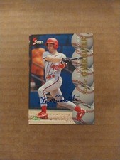 1995 Classic 5 Sport Steve Gibralter Autograph Rookie Card Cincinnati Reds