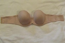 Wacoal Bra 36DD Strapless Bra Beige Underwire 854119 Gently Used Good