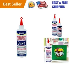 Versatile 3-in-1 Craft Glue - Fast-Dry, Waterproof Adhesive for Wood and More