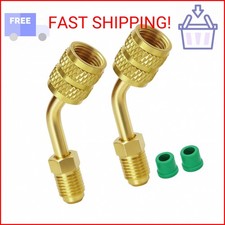 Volisau 2 Pcs R410a Adapter,5/16 SAE Female to 1/4 Male Quick Coupler
