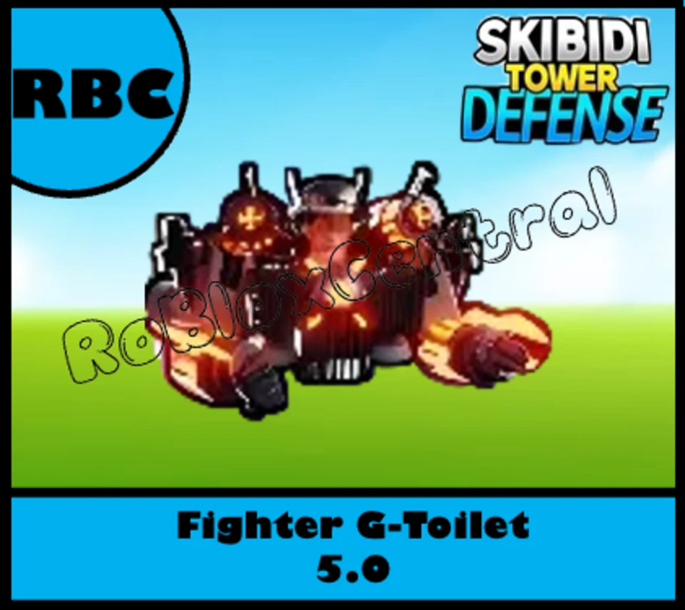 STD FIGHTER G-TOILET 5.0 - CHEAP ROBLOX SKIBIDI TOWER DEFENSE UNIT