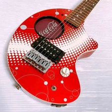 Fernandes ZO-3 Coca-Cola Collaboration Mini Guitar with Built-in Amp