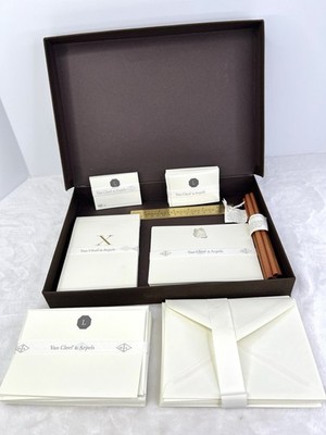 Mrs. John L Strong + Van Cleef & Arpels Notepad Letters Gift Cards Pencils Ruler