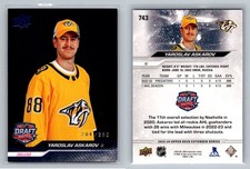 2023-24 Upper Deck Yaroslav Askarov /250 RC Rookie Draft #743  San Jose Sharks