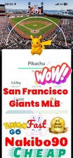 Pokemon??Shiny Pikachu San Francisco Giants Basebal??Background??Trade??Go??P'TC