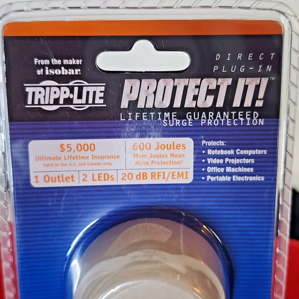 Tripp Lite SPIKECUBE Direct Plug-In Lifetime Guaranteed Surge Protector 1 Outlet - Image 4 of 4