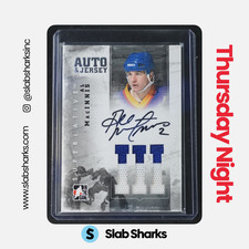 2012 ITG SUPERLATIVE #AJ-AM AL MACINNIS JERSEY PATCH AUTO SILVER LMTD TO 40
