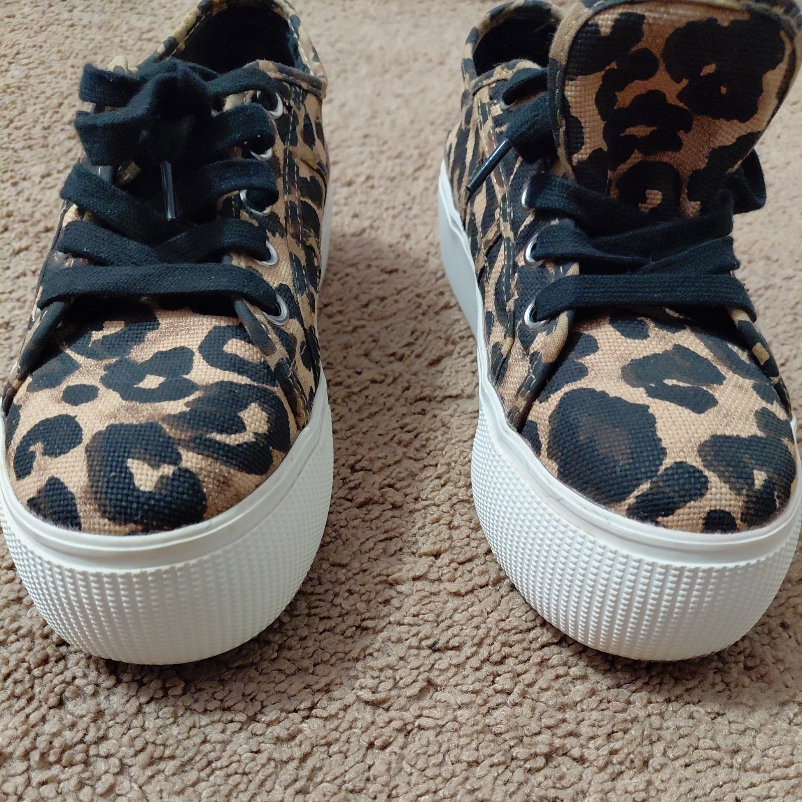 Steve Madden Emmi Leopard Print Platform Sneakers… - image 3