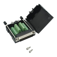 YIOVVOM DB25 Breakout Board Solder-Free Male Adapter 25-pin Connector