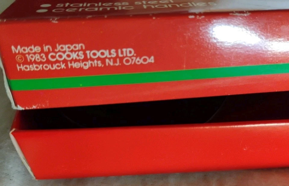 Servidores de ensaladas de Navidad 1983, herramientas de cocina, acero inoxidable, mango de cerámica, dulces... Foto 4 de 4