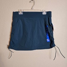 NWT Columbia Night Wave Blue Omni-Shield Skort Size Large Hiking