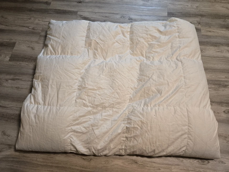 Edredón Eddie Bauer White Down King 106"×96" pesado Foto 2 de 4