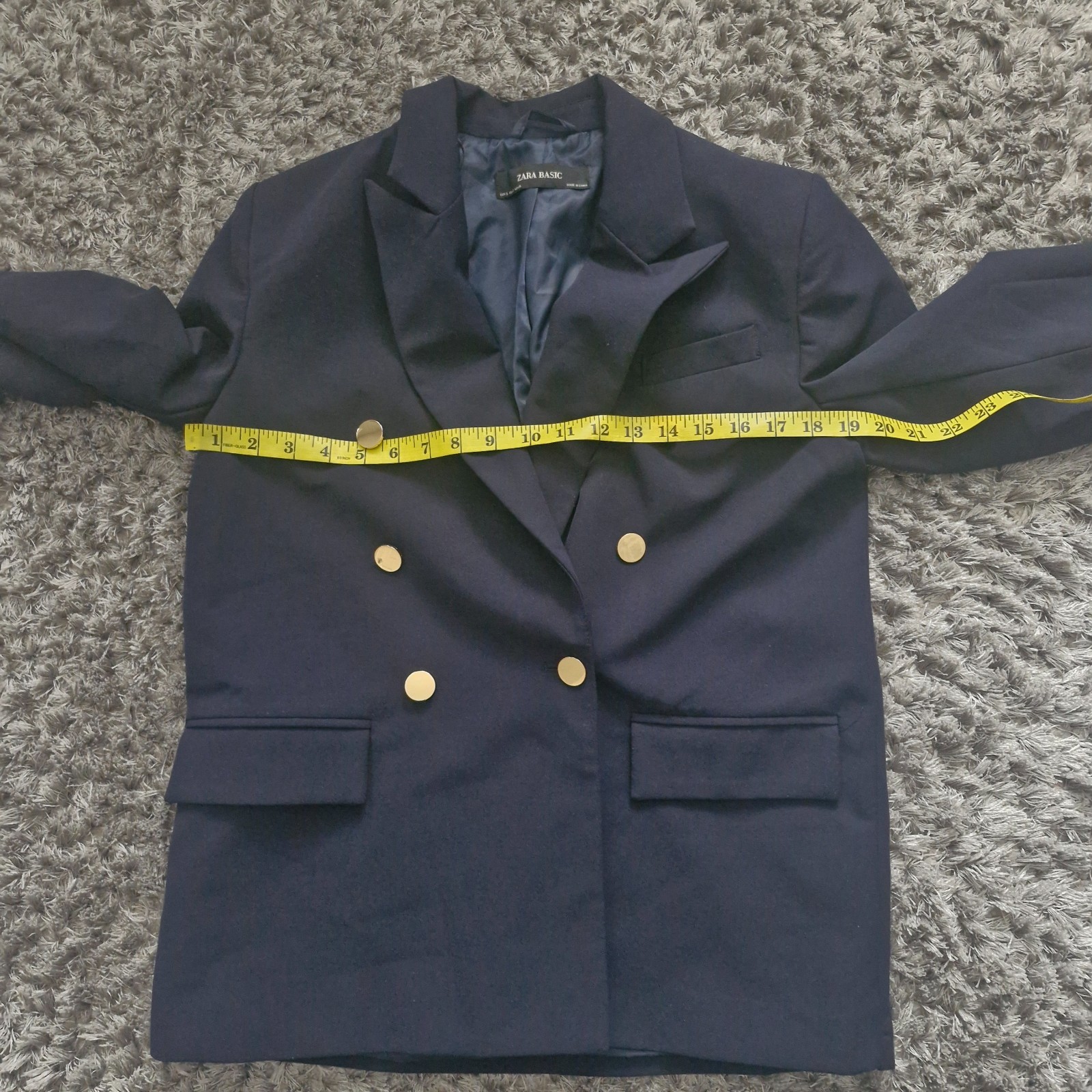 Zara Basic Blazer Jacket Womens  Double Breasted … - image 5