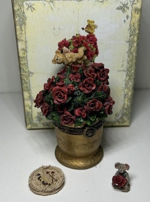 Boyds Bears Treasure Box ''Cupid's Bouquet W/ Petals McNibble'' READ