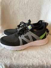Avia Zapatillas Deportivas Tejidas Negras con Acentos Verde Neón Para Hombre 10.5 Nuevas