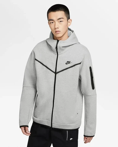 Nike Sportswear Tech Fleece Men's Full-Zip Hoodie "Grey"