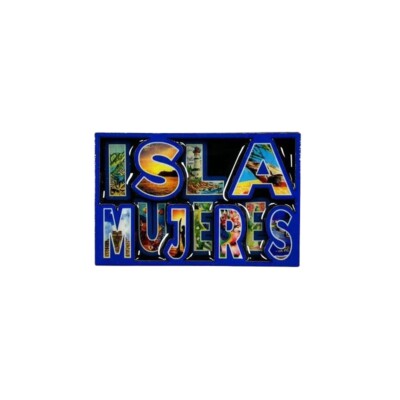 Mexico Refrigerator Magnets Isla Mujeres Fridge Magnet.（Very close to Cancun）